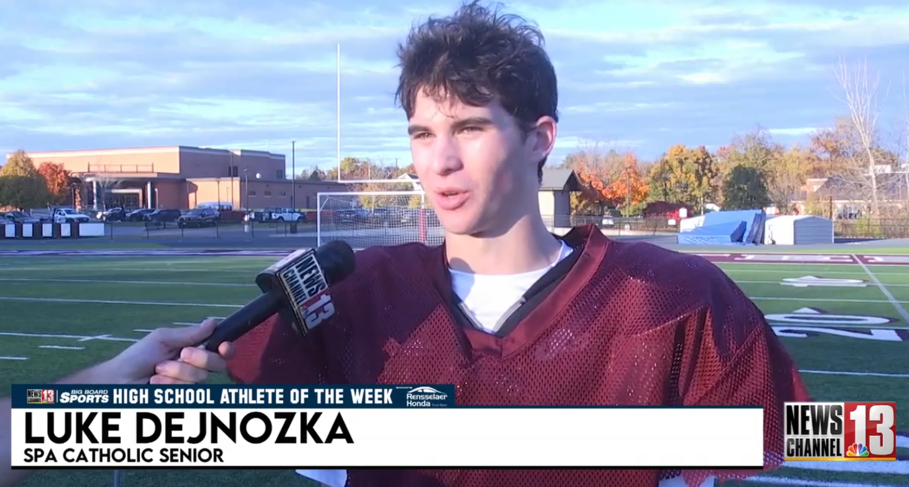 Rensselaer Honda Athlete of the Week: Luke Dejnozka, Spa Catholic — Saratoga Springs Sports news
