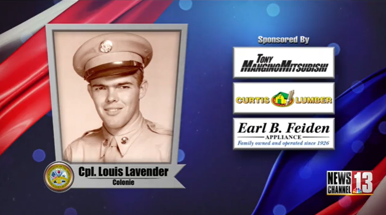 We Salute You, Louis Lavender — WNYT NewsChannel 13 (Albany)